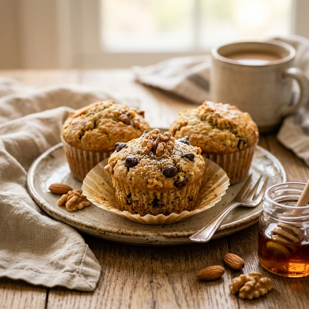 Keto Almond Flour Banana Muffins