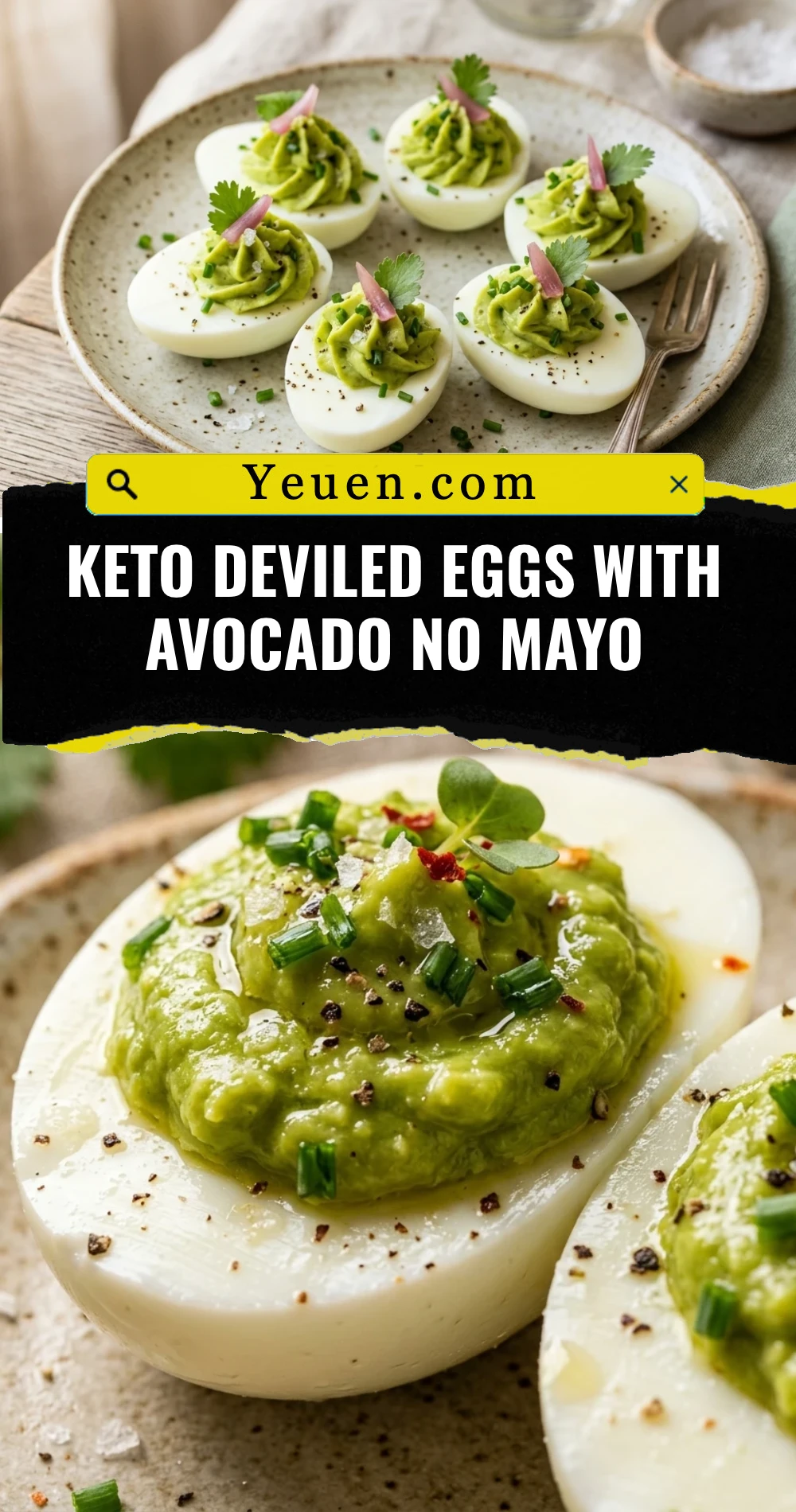 Keto Deviled Eggs With Avocado No Mayo