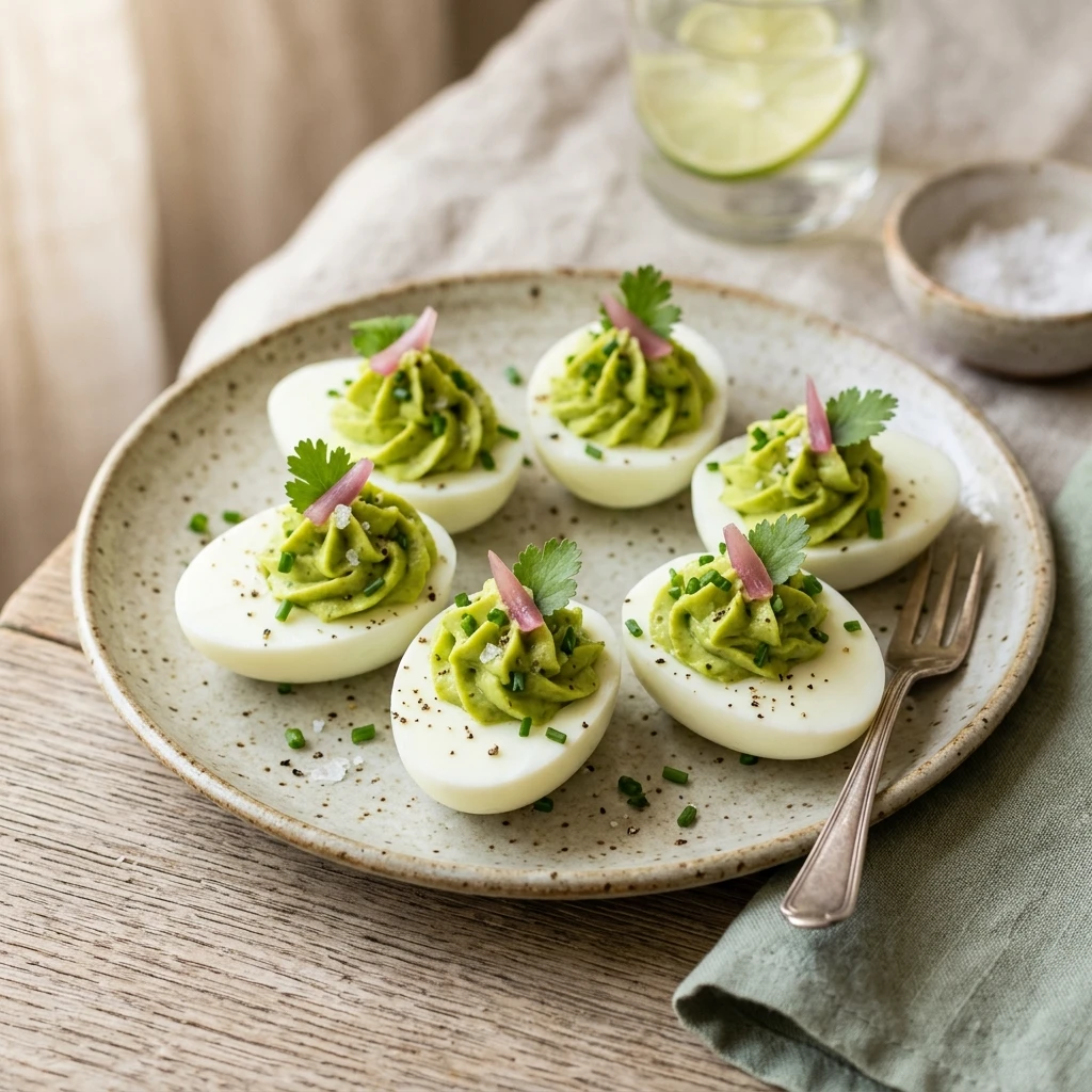 Keto Deviled Eggs With Avocado No Mayo