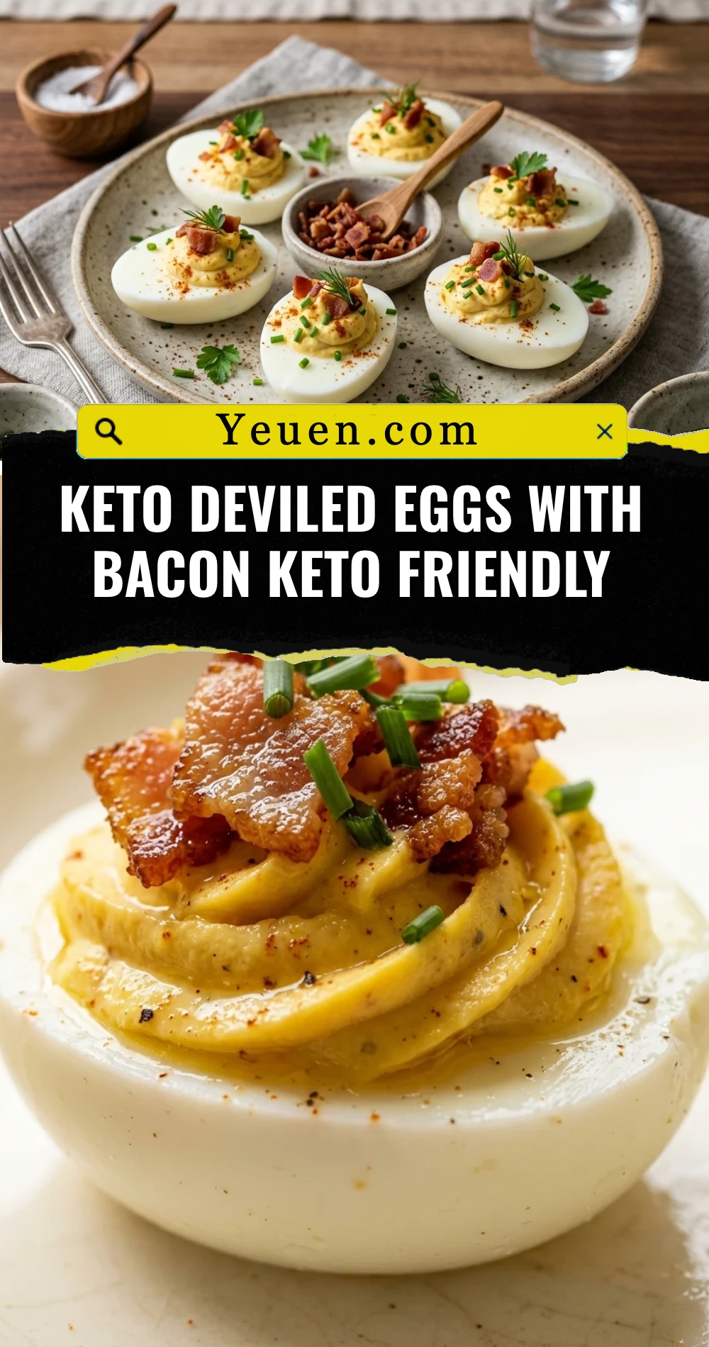 Keto Deviled Eggs With Bacon Keto Friendly