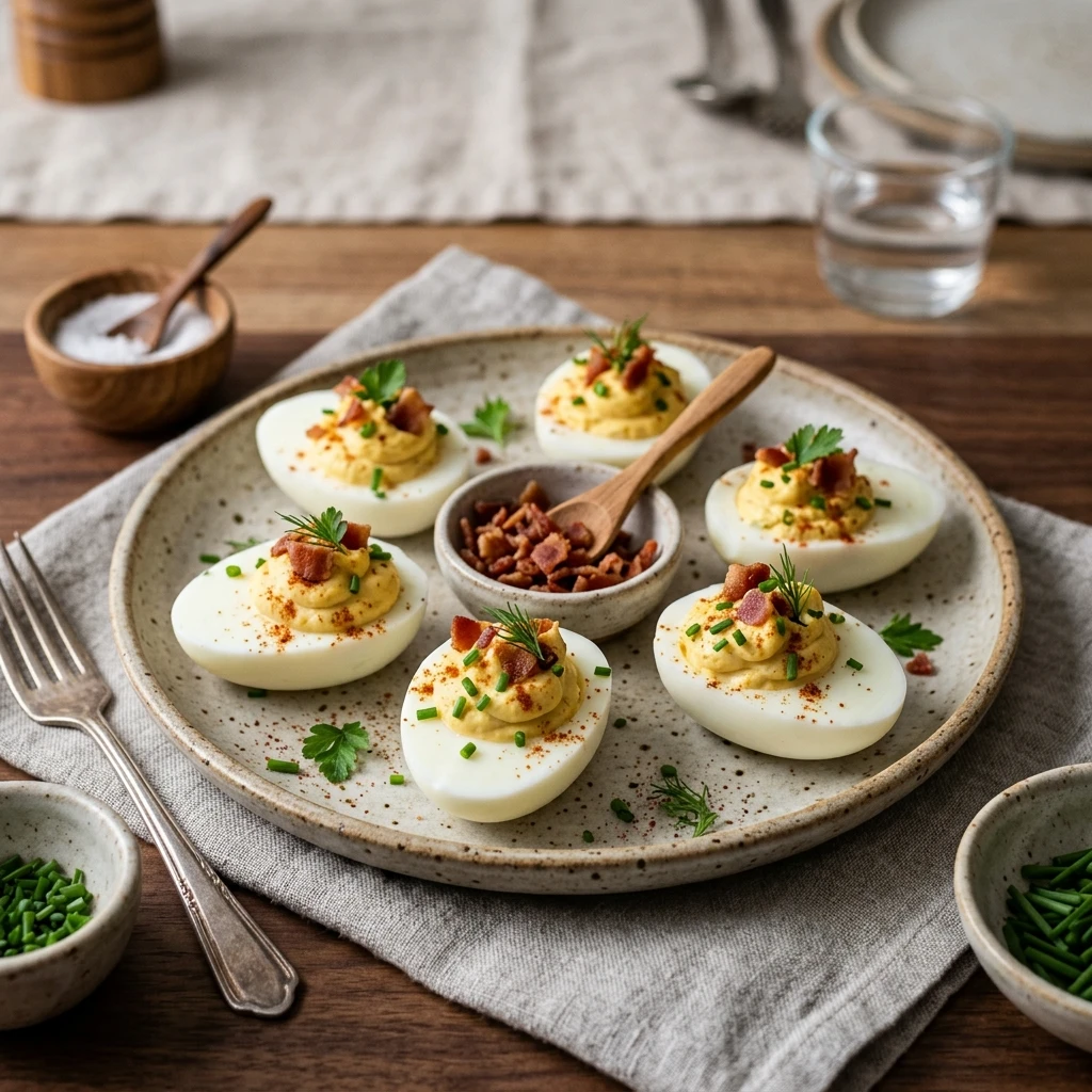 Keto Deviled Eggs With Bacon Keto Friendly