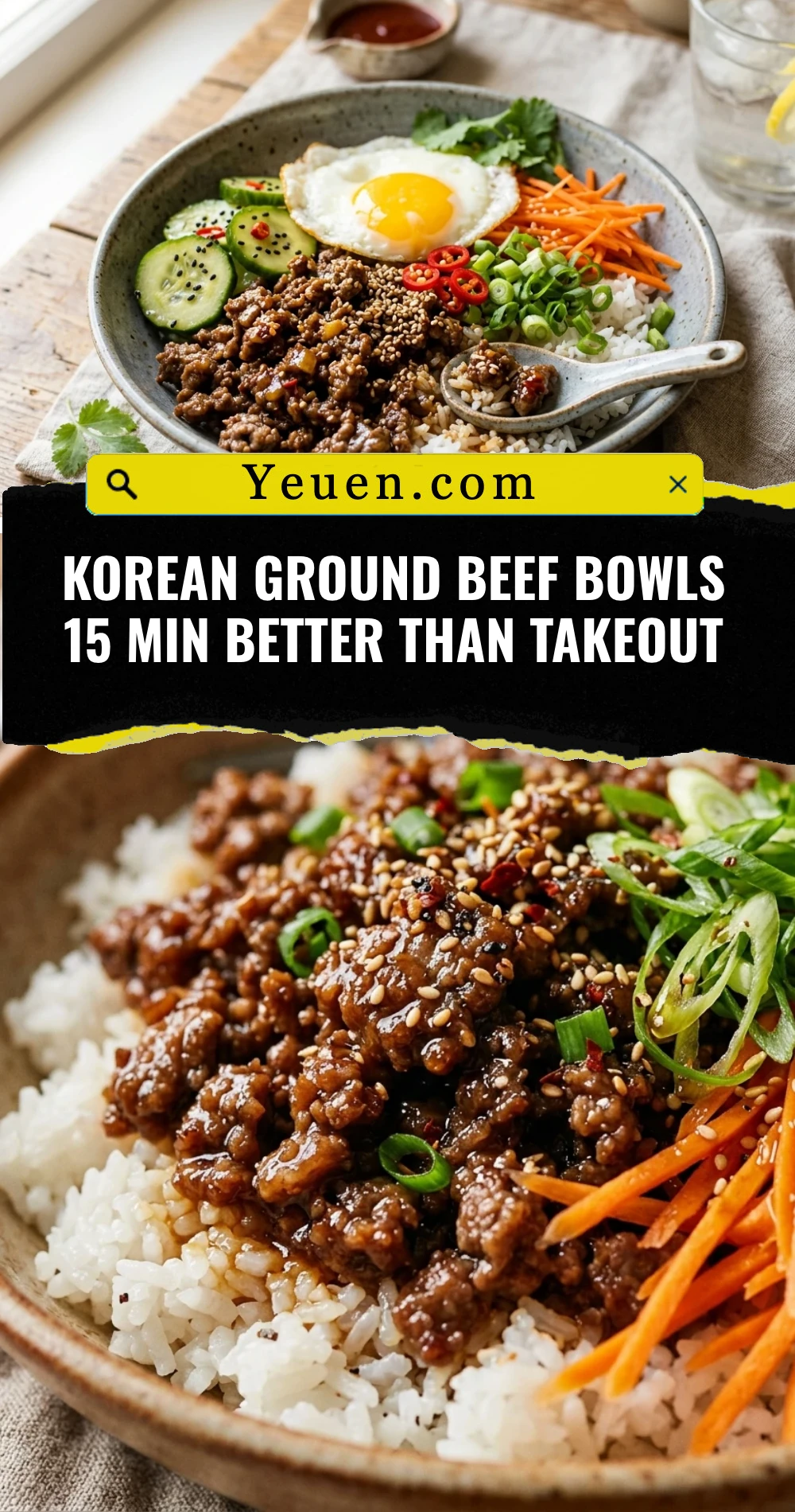 Korean Ground Beef Bowls 15 Min Better Than Takeout