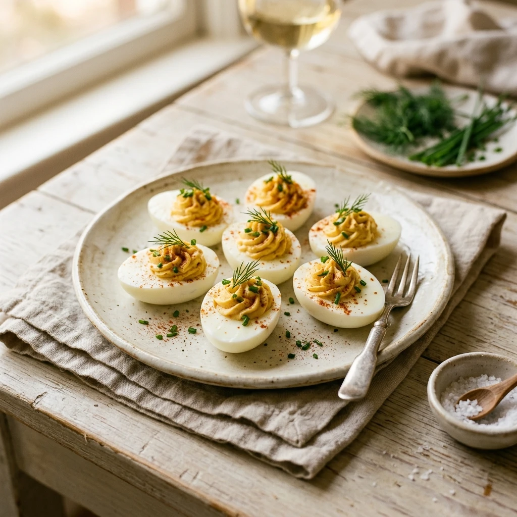 Last Minute 10-Min Deviled Eggs Appetizer