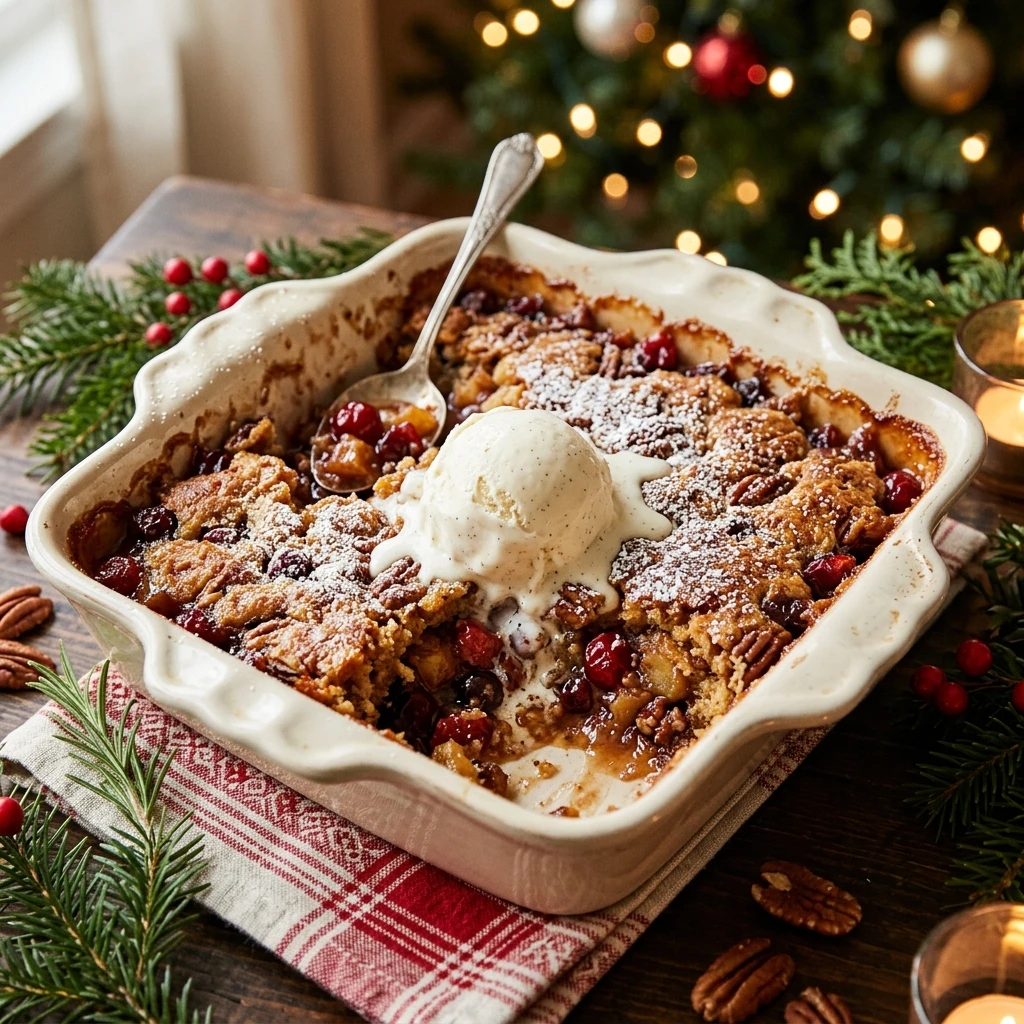 Last Minute Christmas Dump Cake For Party