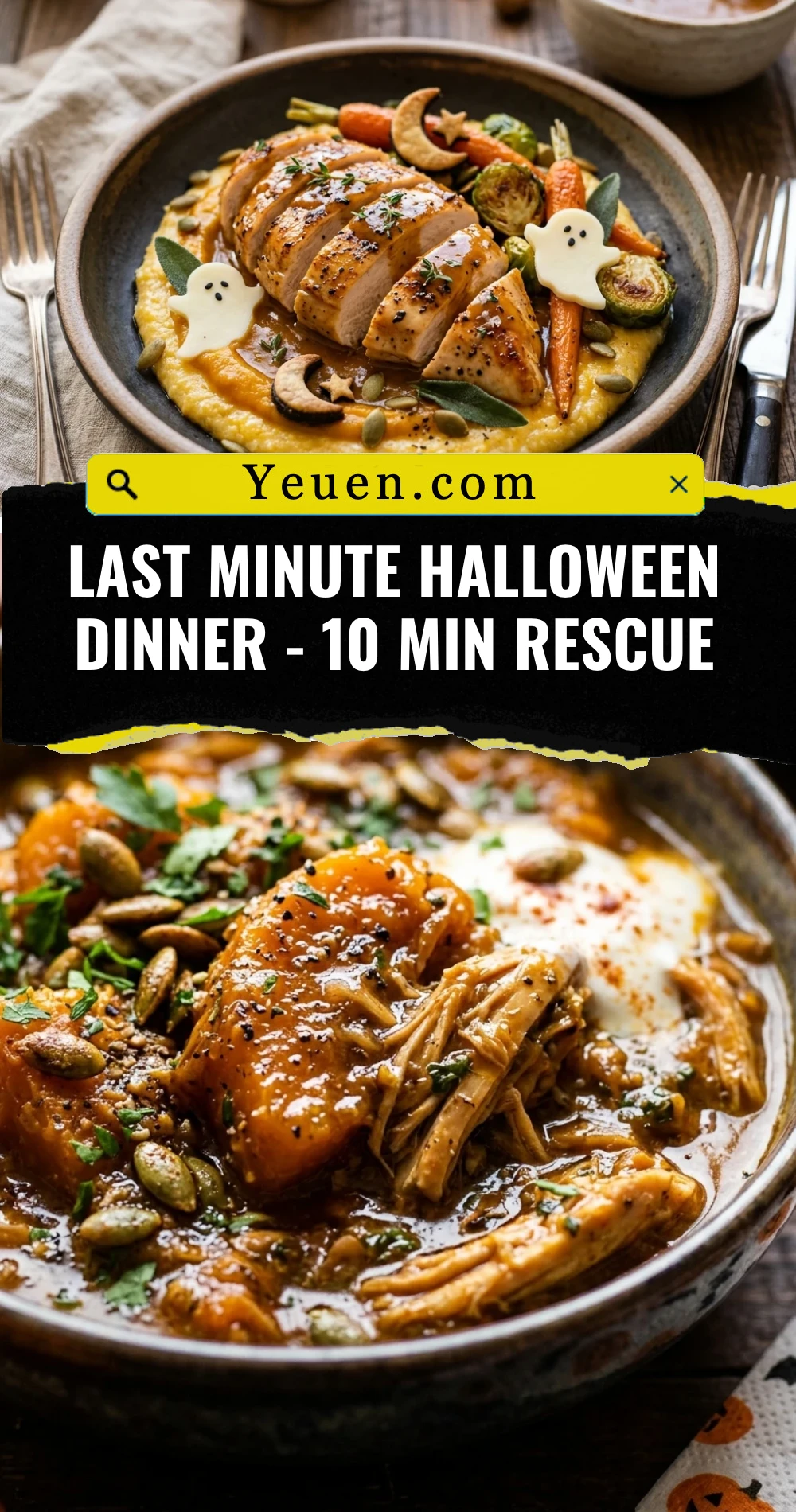 Last Minute Halloween Dinner - 10 Min Rescue