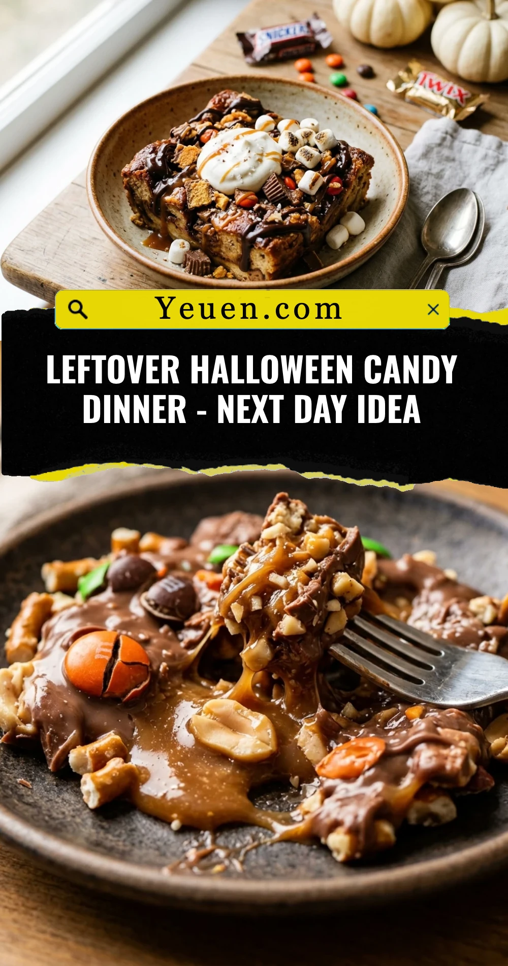 Leftover Halloween Candy Dinner - Next Day Idea