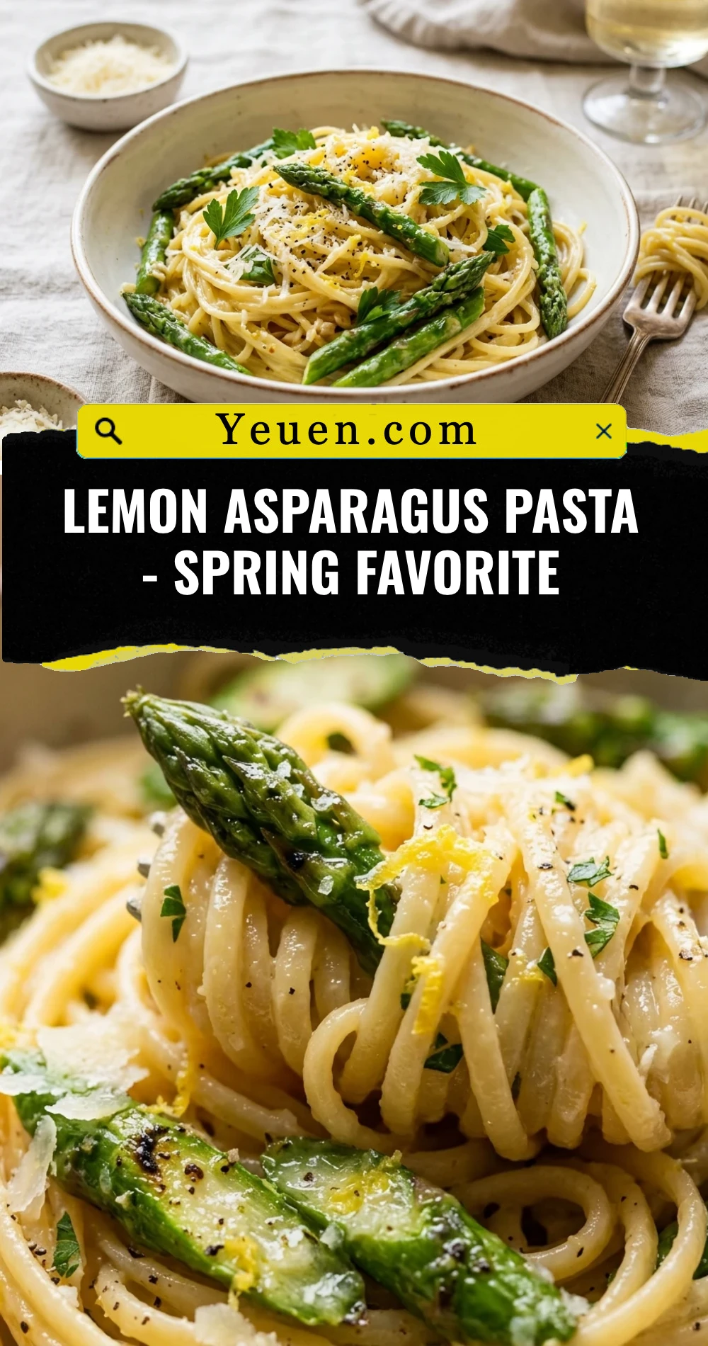 Lemon Asparagus Pasta - Spring Favorite