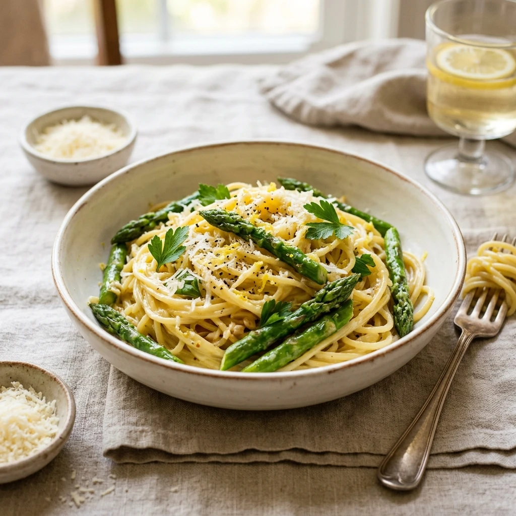 Lemon Asparagus Pasta - Spring Favorite