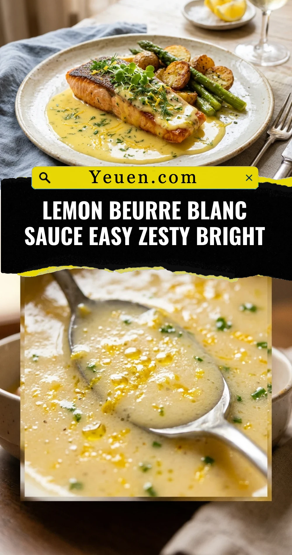Lemon Beurre Blanc Sauce Easy Zesty Bright