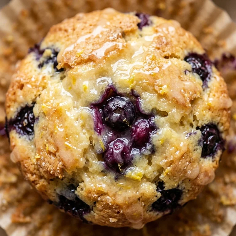 Lemon Blueberry Muffins With Glaze Easy