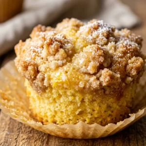 Lemon Crumb Muffins With Streusel Topping