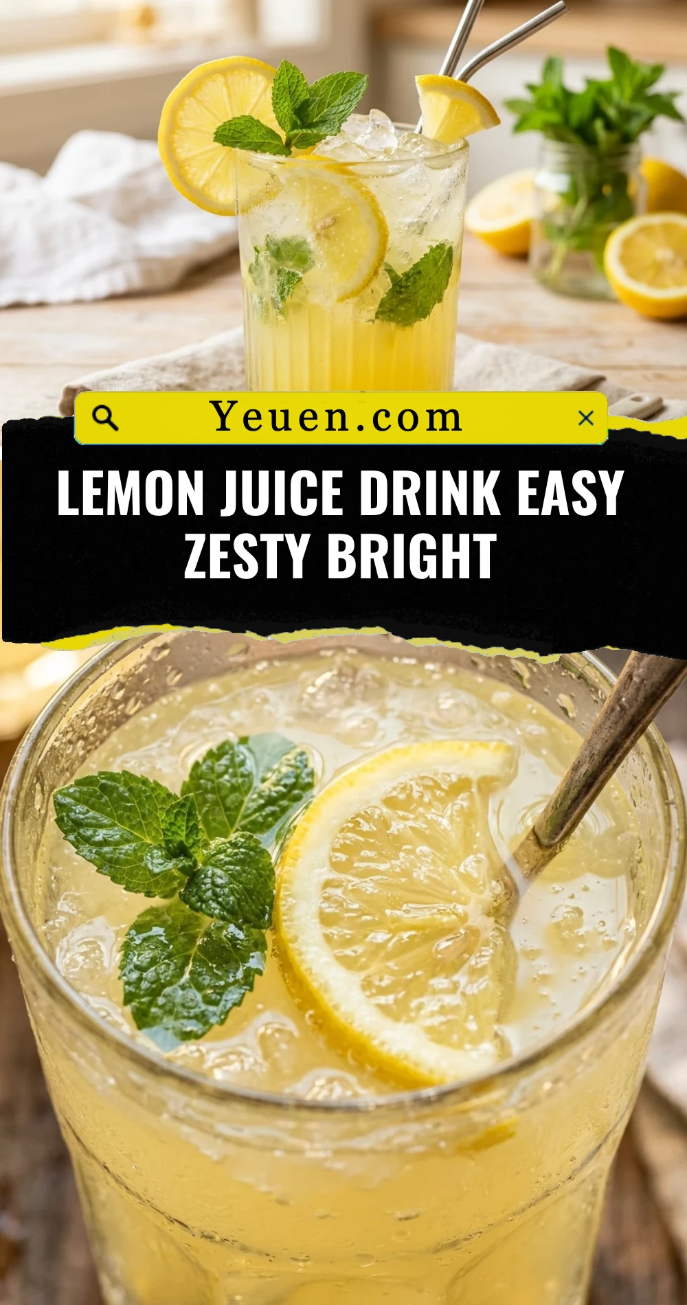 Lemon Juice Drink Easy Zesty Bright