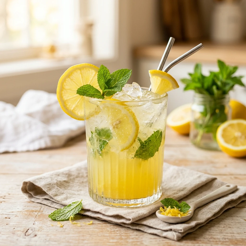 Lemon Juice Drink Easy Zesty Bright
