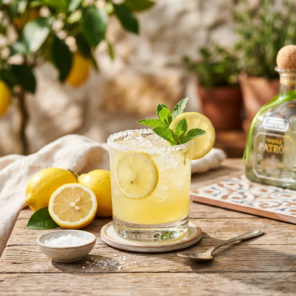 Lemon Margarita Drink Easy Zesty Bright