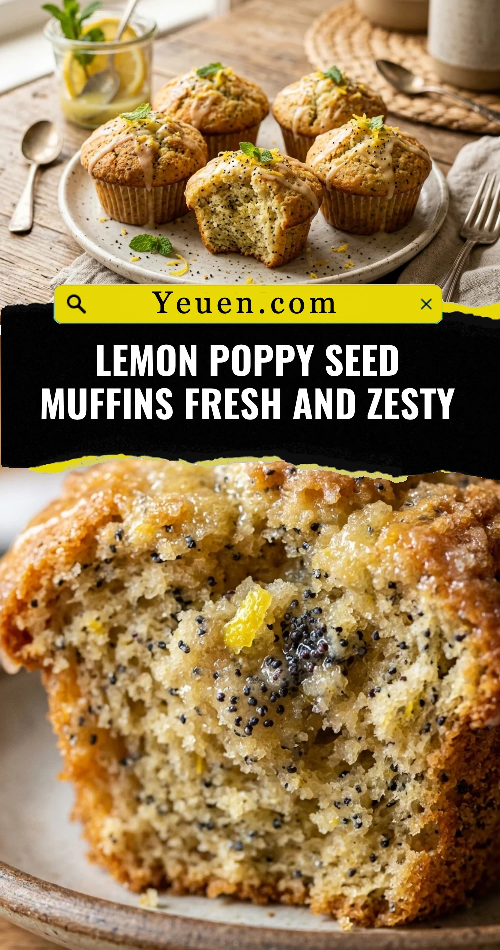 Lemon Poppy Seed Muffins Fresh And Zesty