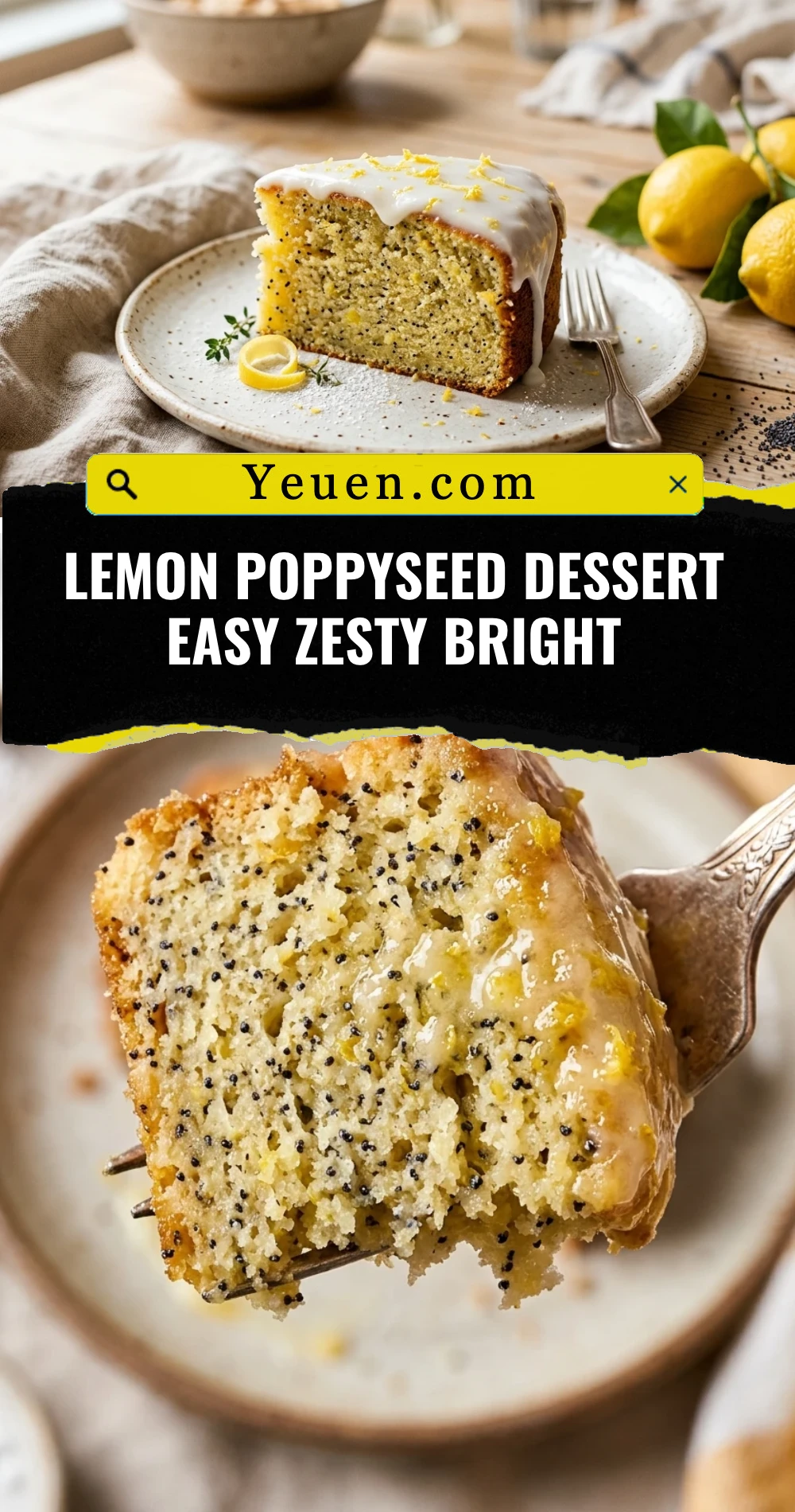 Lemon Poppyseed Dessert Easy Zesty Bright