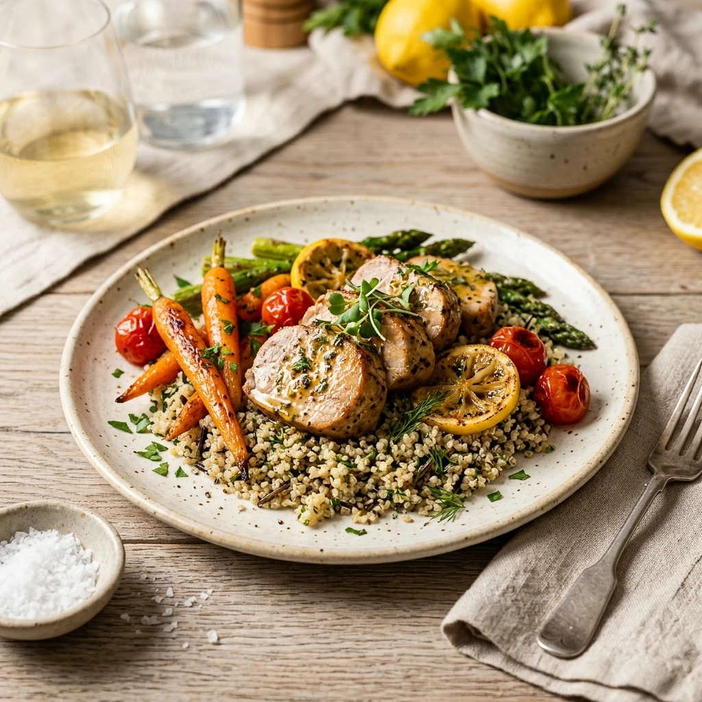 Lemon Pork Dinner Easy Zesty Bright Chicken