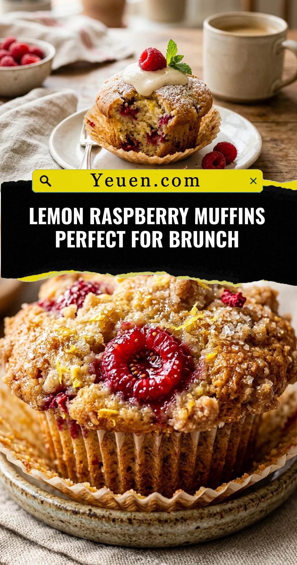 Lemon Raspberry Muffins Perfect For Brunch