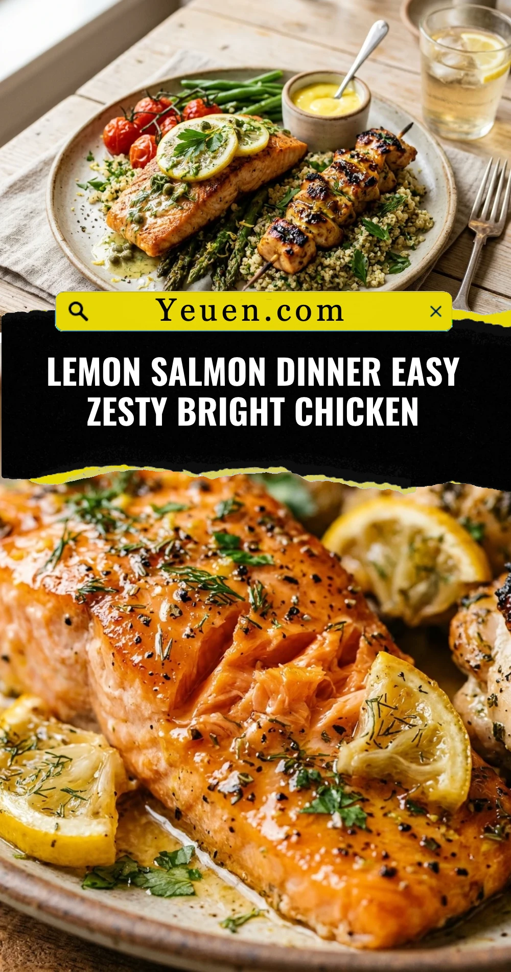 Lemon Salmon Dinner Easy Zesty Bright Chicken