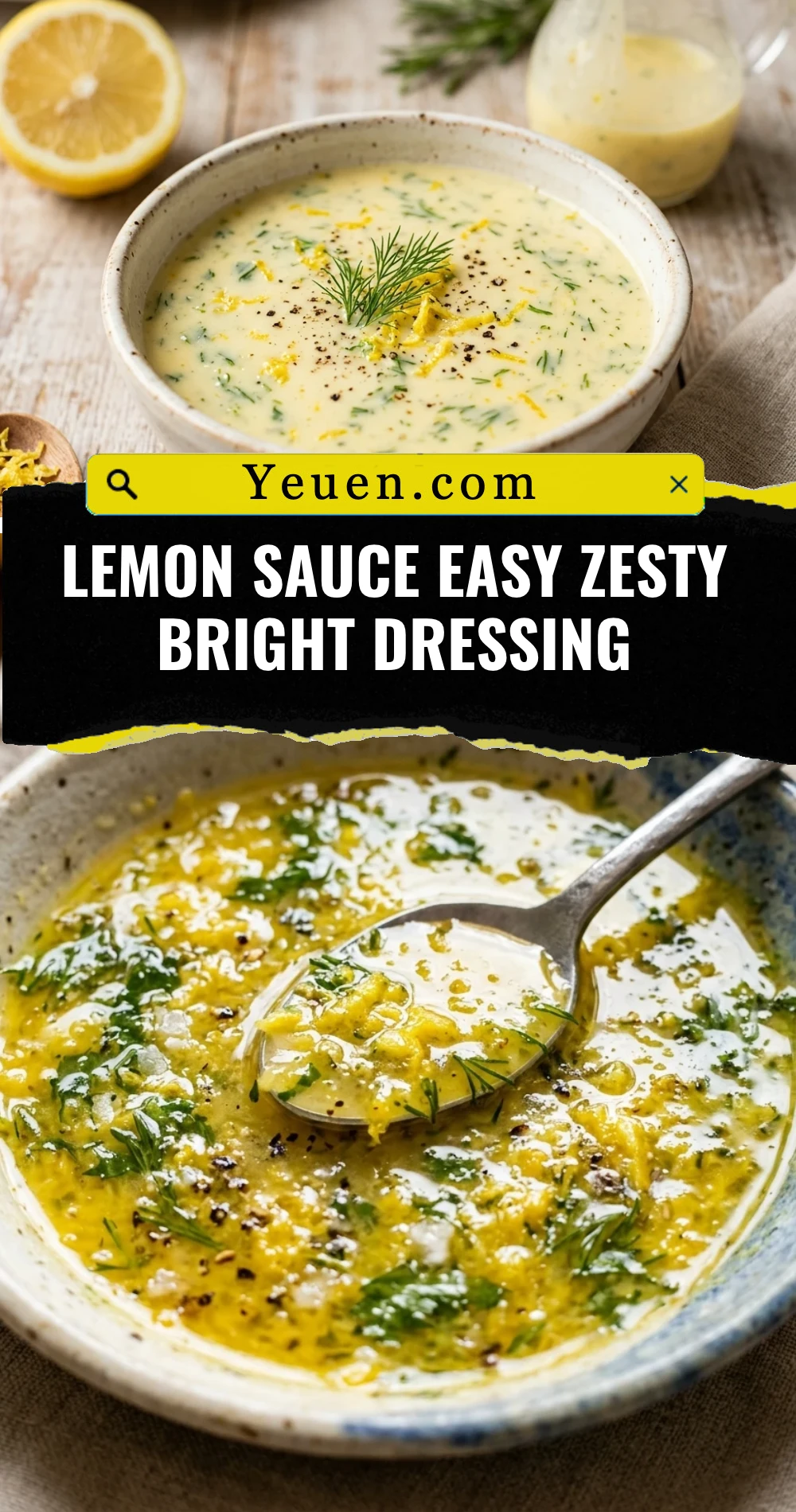 Lemon Sauce Easy Zesty Bright Dressing