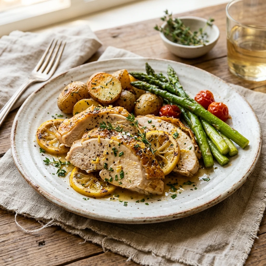 Lemon Turkey Dinner Easy Zesty Bright Chicken