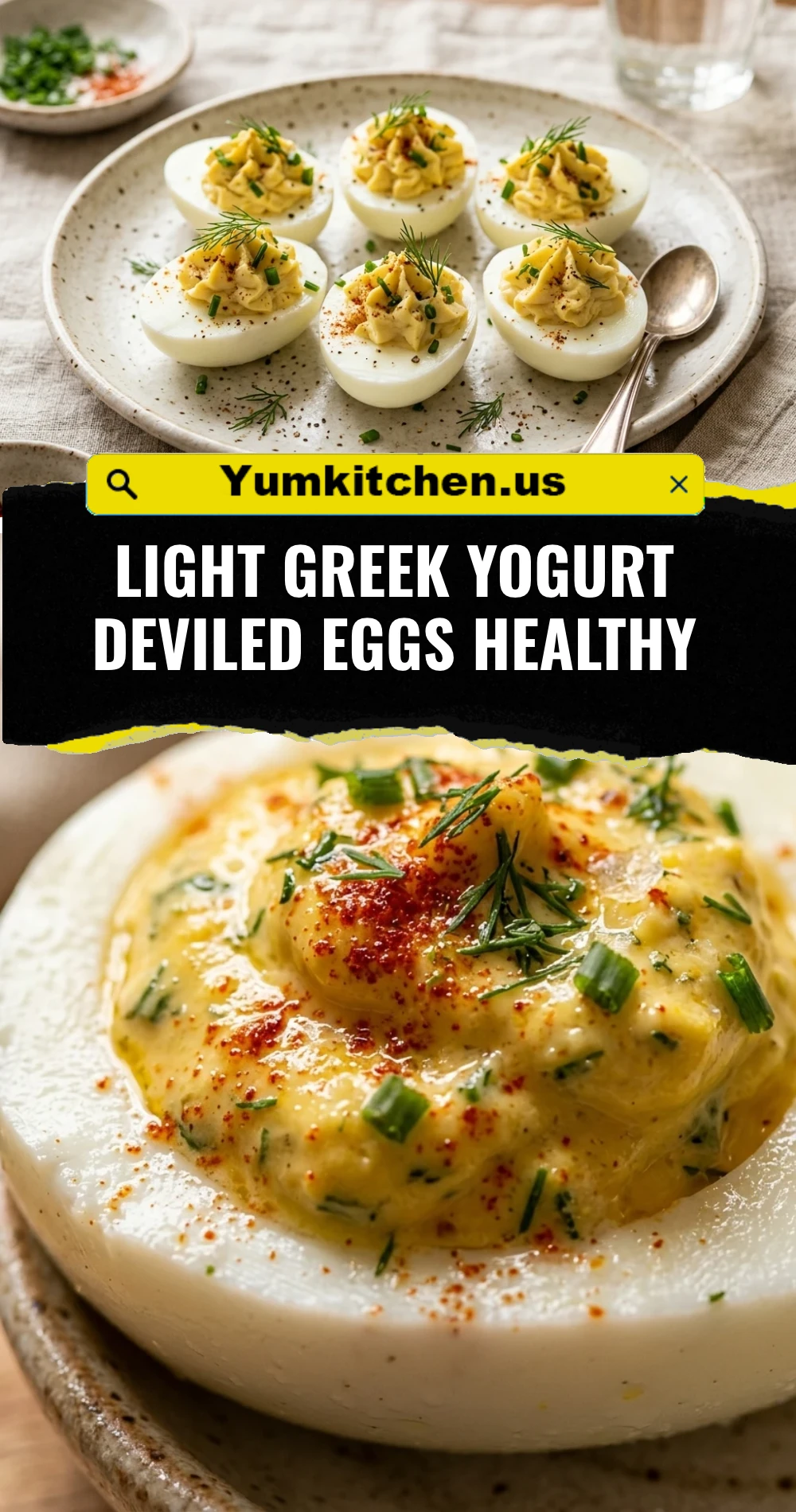 Light Greek Yogurt Deviled Eggs Healthy