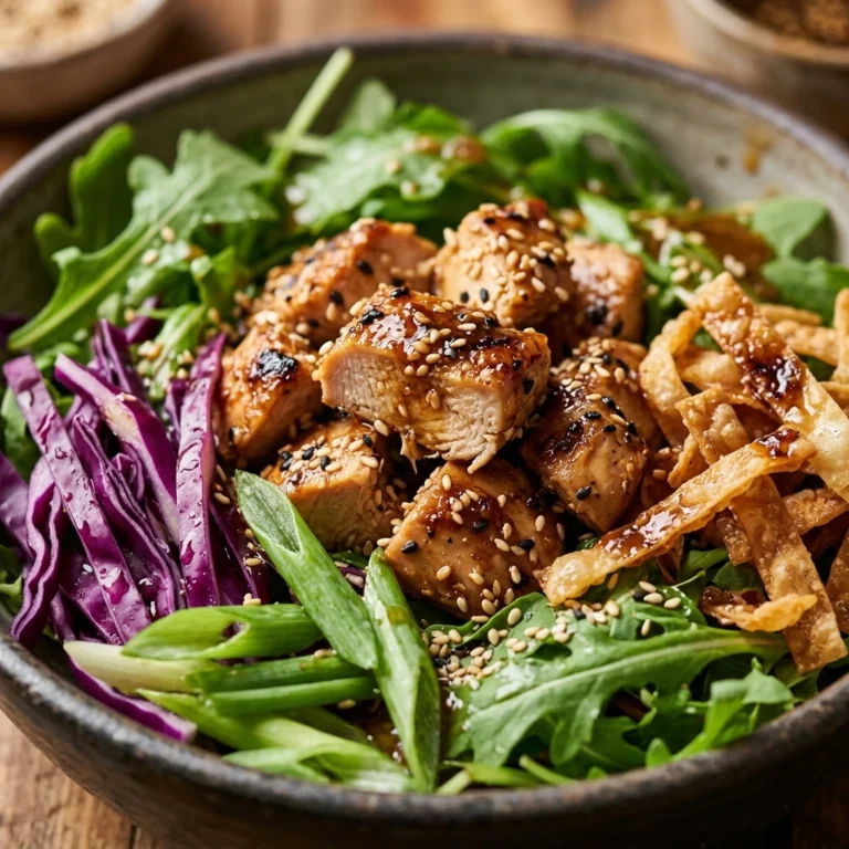 Loaded Asian Sesame Chicken Salad High Protein