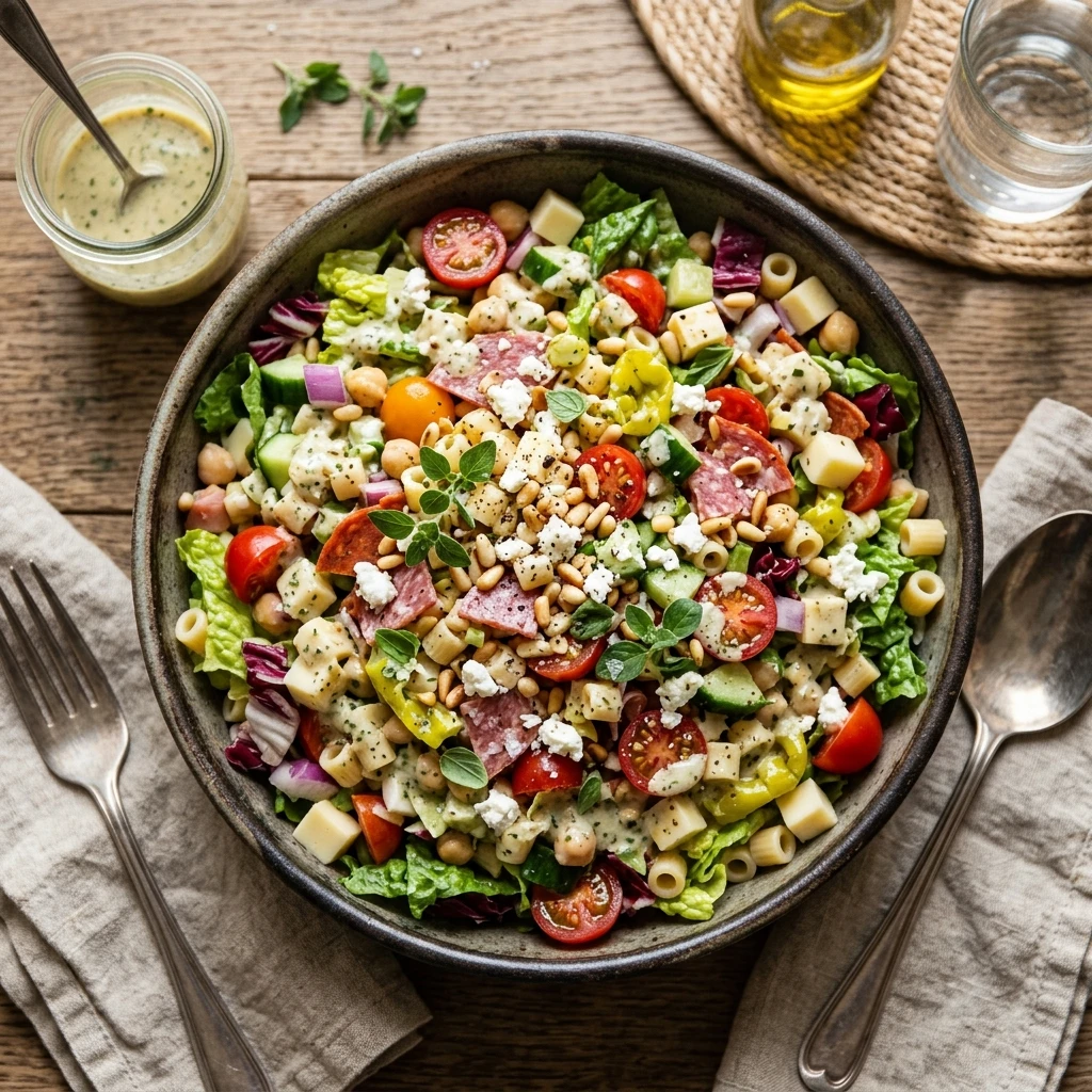 Loaded Chopped Italian Salad Dripping In Dressing Viral