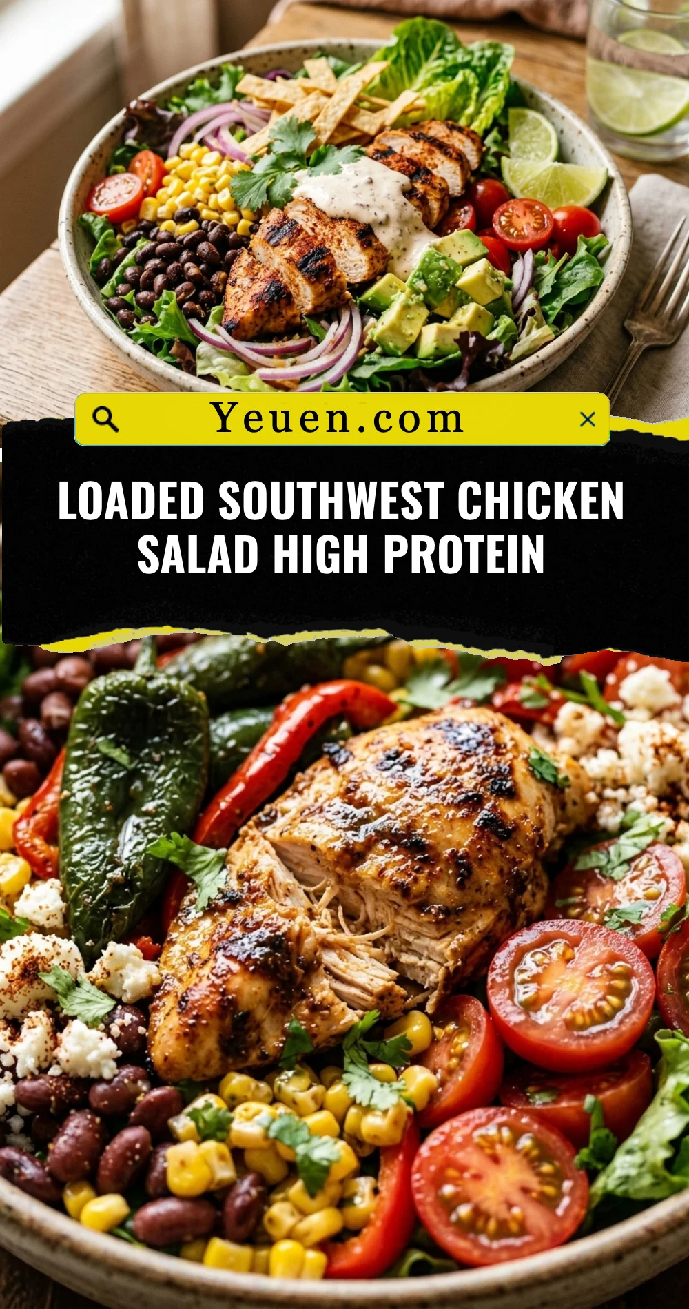 Loaded Southwest Chicken Salad High Protein