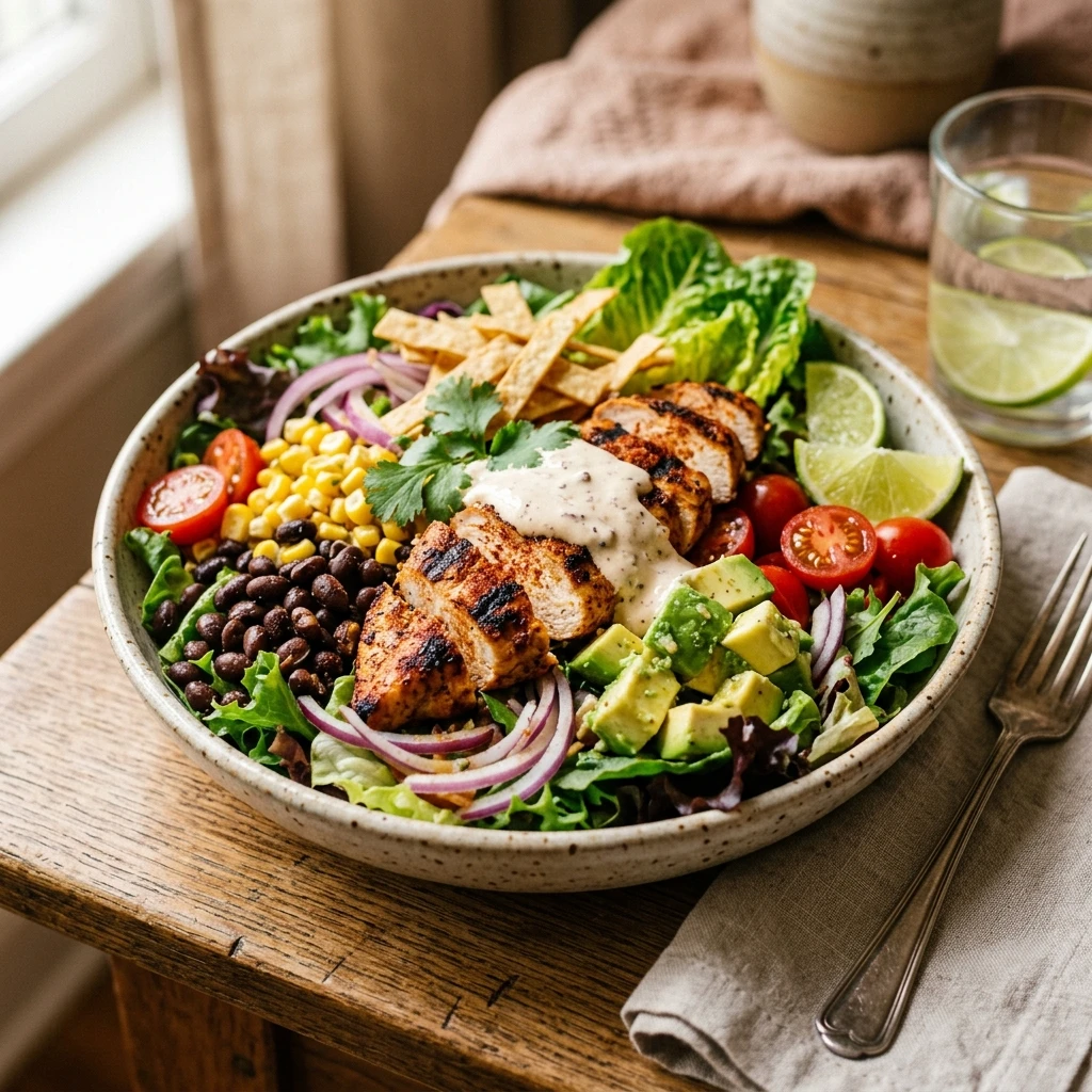 Loaded Southwest Chicken Salad High Protein