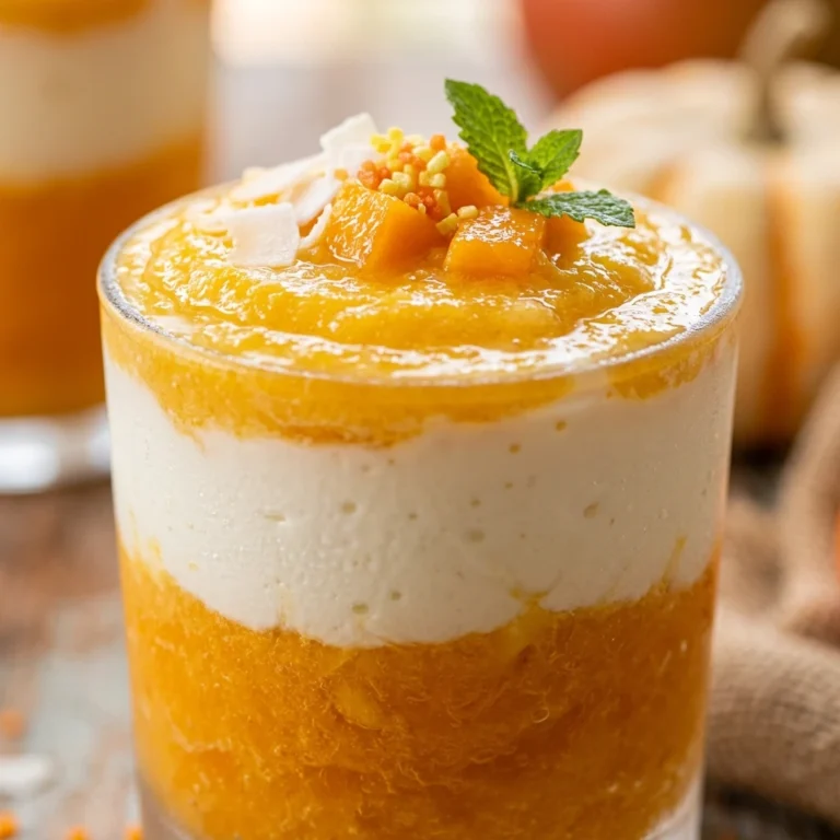 Low Sugar Candy Corn Smoothie With Mango And Yogurt Halloween