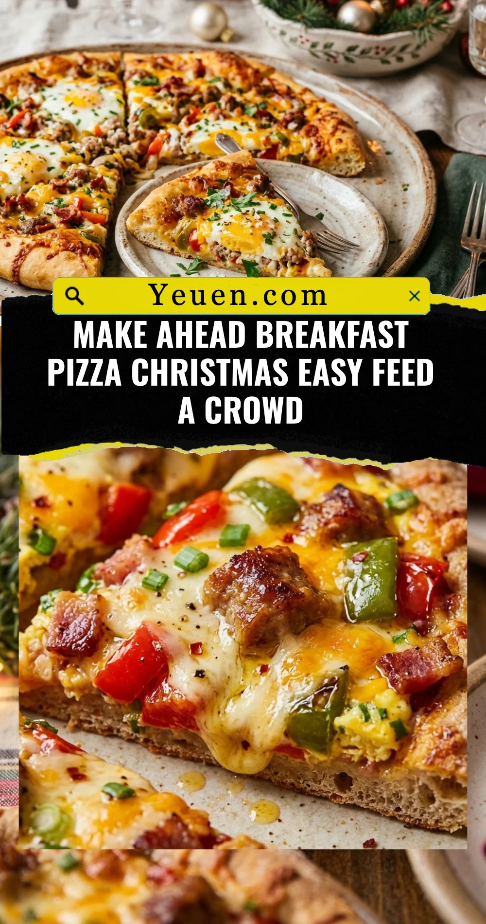 Make Ahead Breakfast Pizza Christmas Easy Feed A Crowd