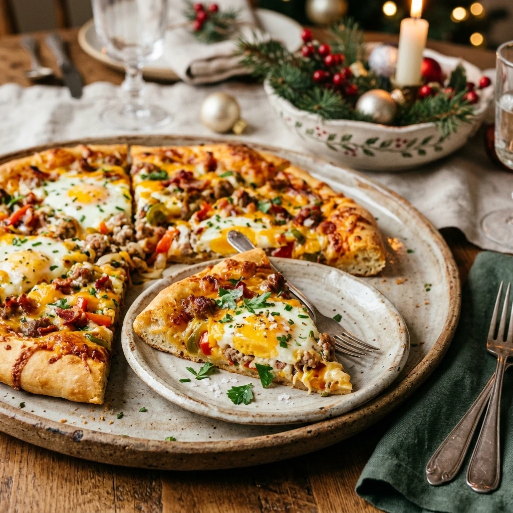 Make Ahead Breakfast Pizza Christmas Easy Feed A Crowd
