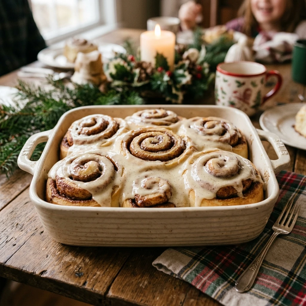 Make Ahead Christmas Cinnamon Rolls Easy Brunch Cozy Family