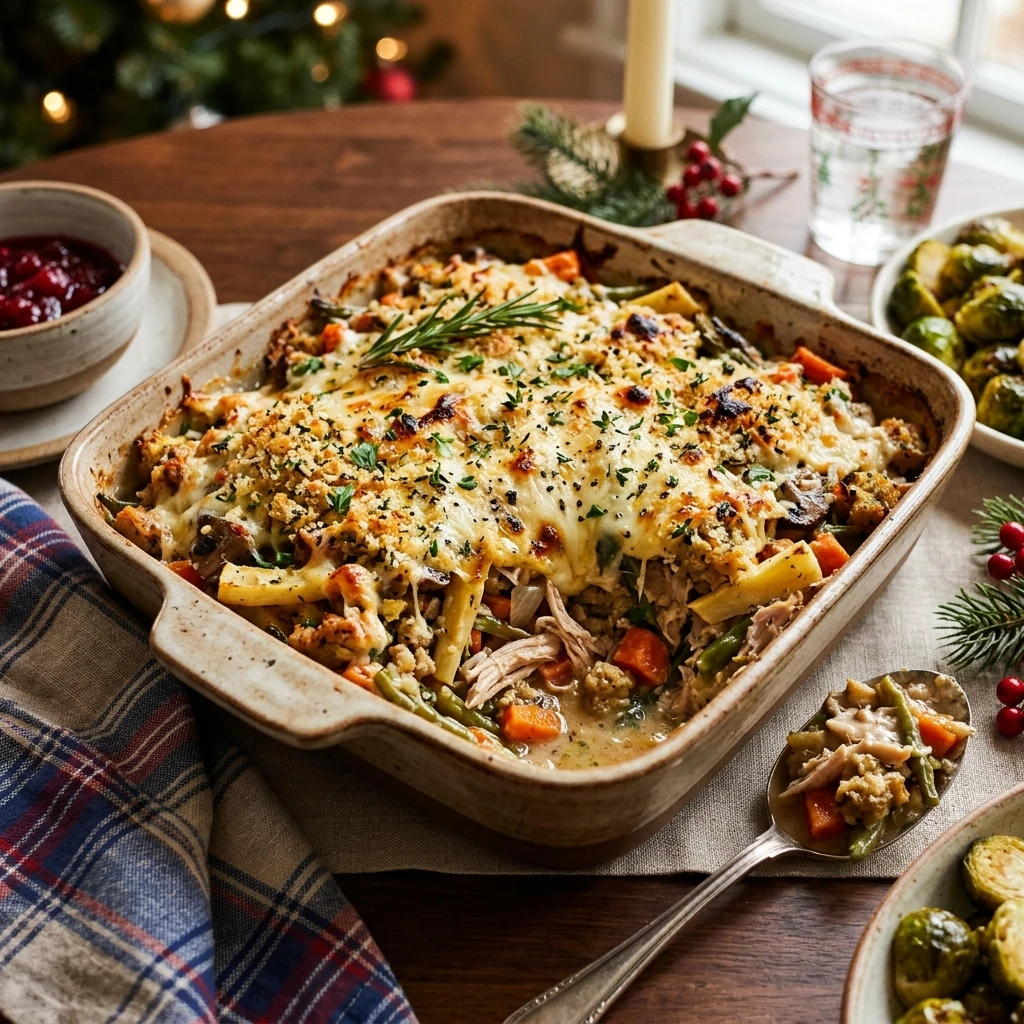 Make Ahead Christmas Dinner Casserole Easy Cozy Family Budget