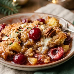Make Ahead Christmas Dump Cake For Party