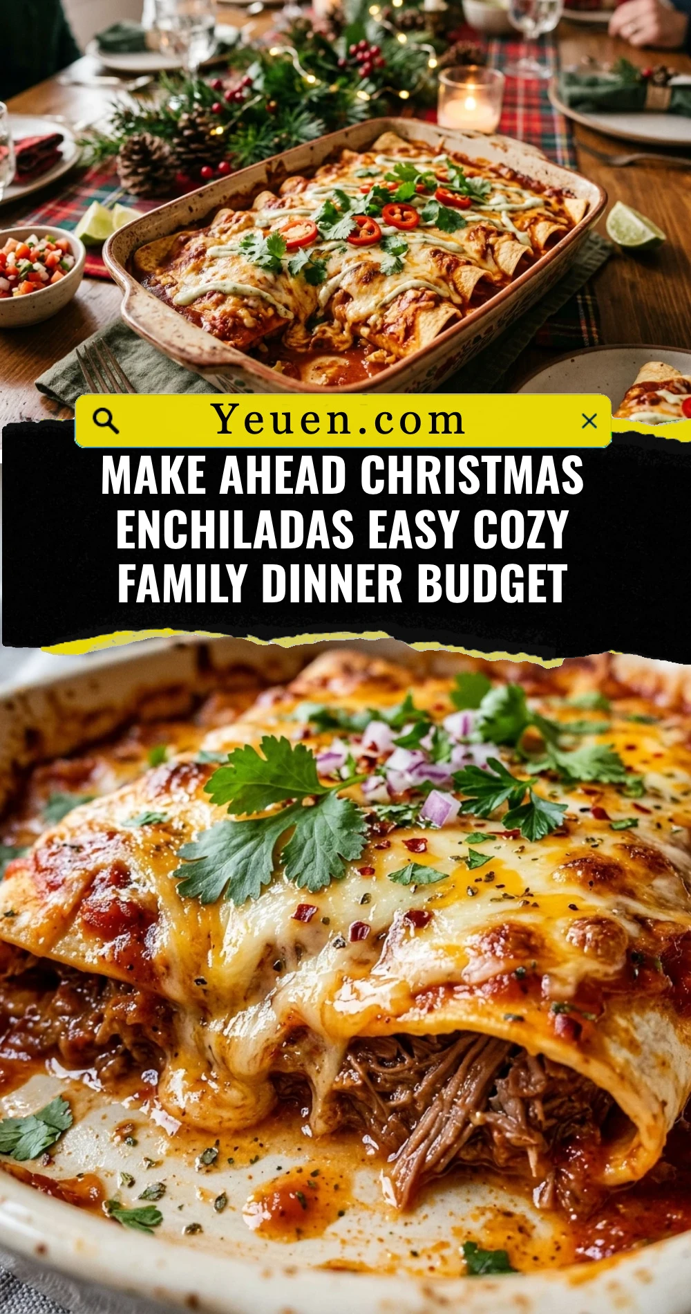 Make Ahead Christmas Enchiladas Easy Cozy Family Dinner Budget