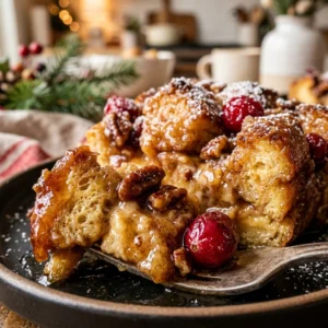 Make Ahead Christmas French Toast Casserole Easy Brunch Cozy Family