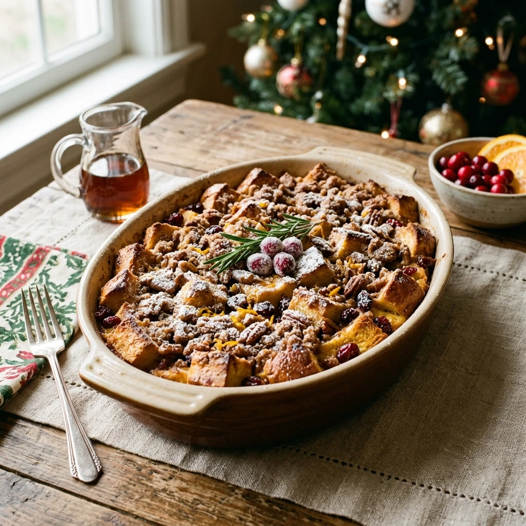 Make Ahead Christmas French Toast Casserole Easy Brunch Cozy Family