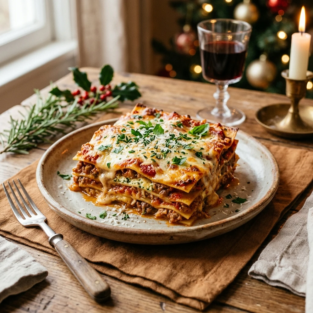 Make Ahead Christmas Lasagna Easy Cozy Family Dinner Budget