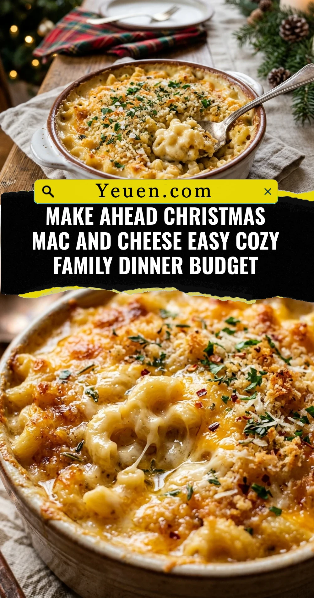 Make Ahead Christmas Mac And Cheese Easy Cozy Family Dinner Budget