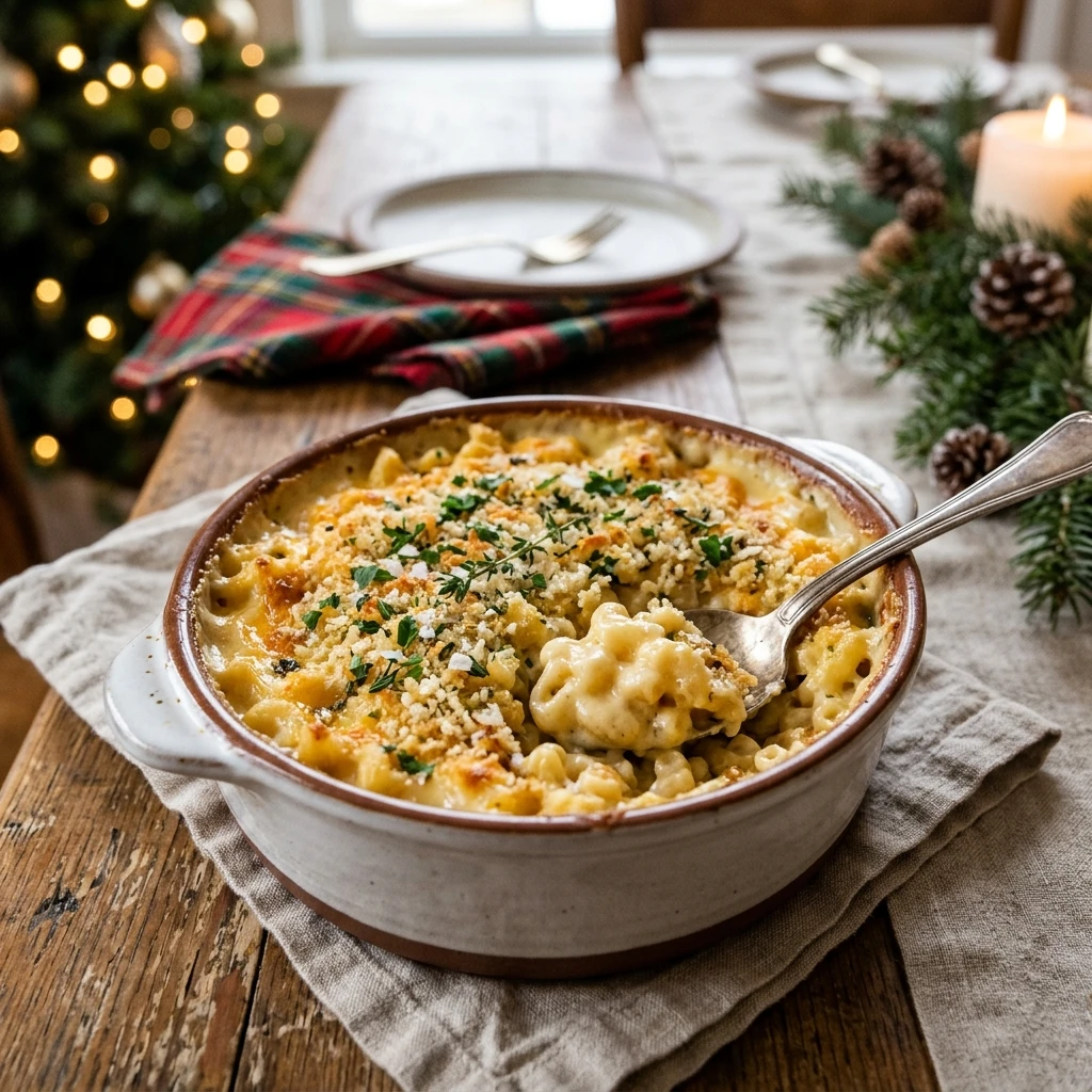 Make Ahead Christmas Mac And Cheese Easy Cozy Family Dinner Budget