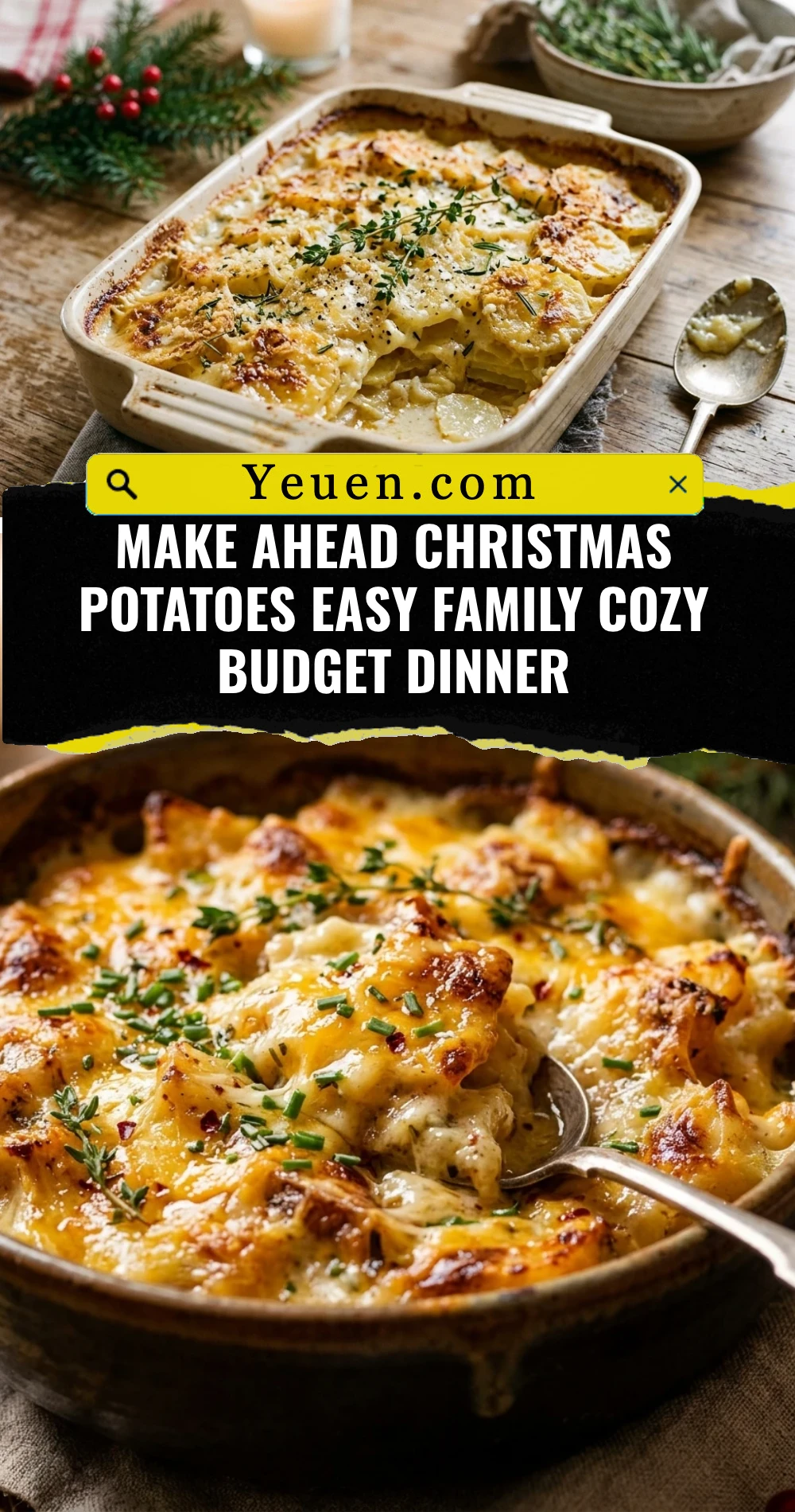 Make Ahead Christmas Potatoes Easy Family Cozy Budget Dinner
