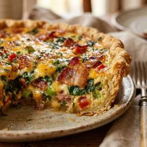 Make Ahead Christmas Quiche Easy Brunch Cozy Family