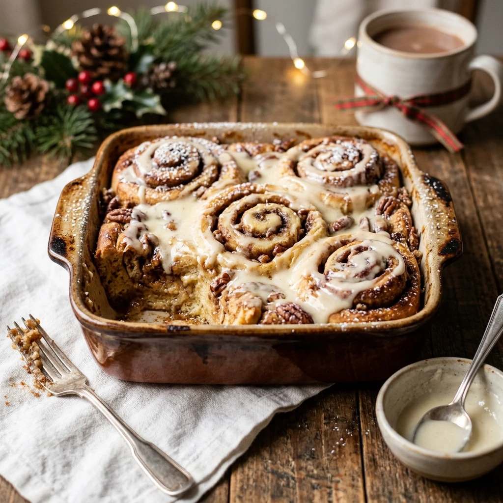 Make Ahead Cinnamon Roll Casserole Christmas Easy Feed Crowd