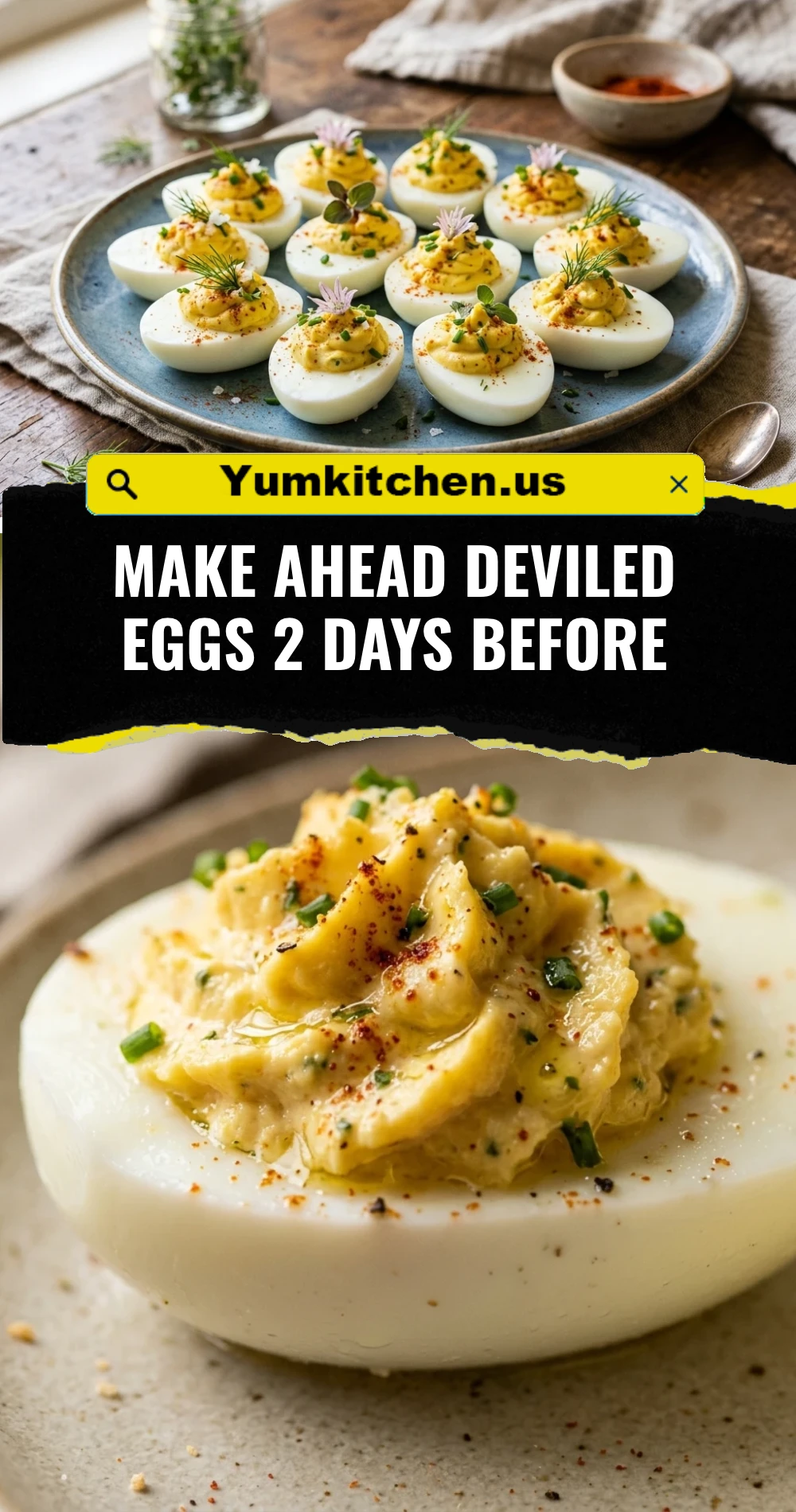 Make Ahead Deviled Eggs 2 Days Before