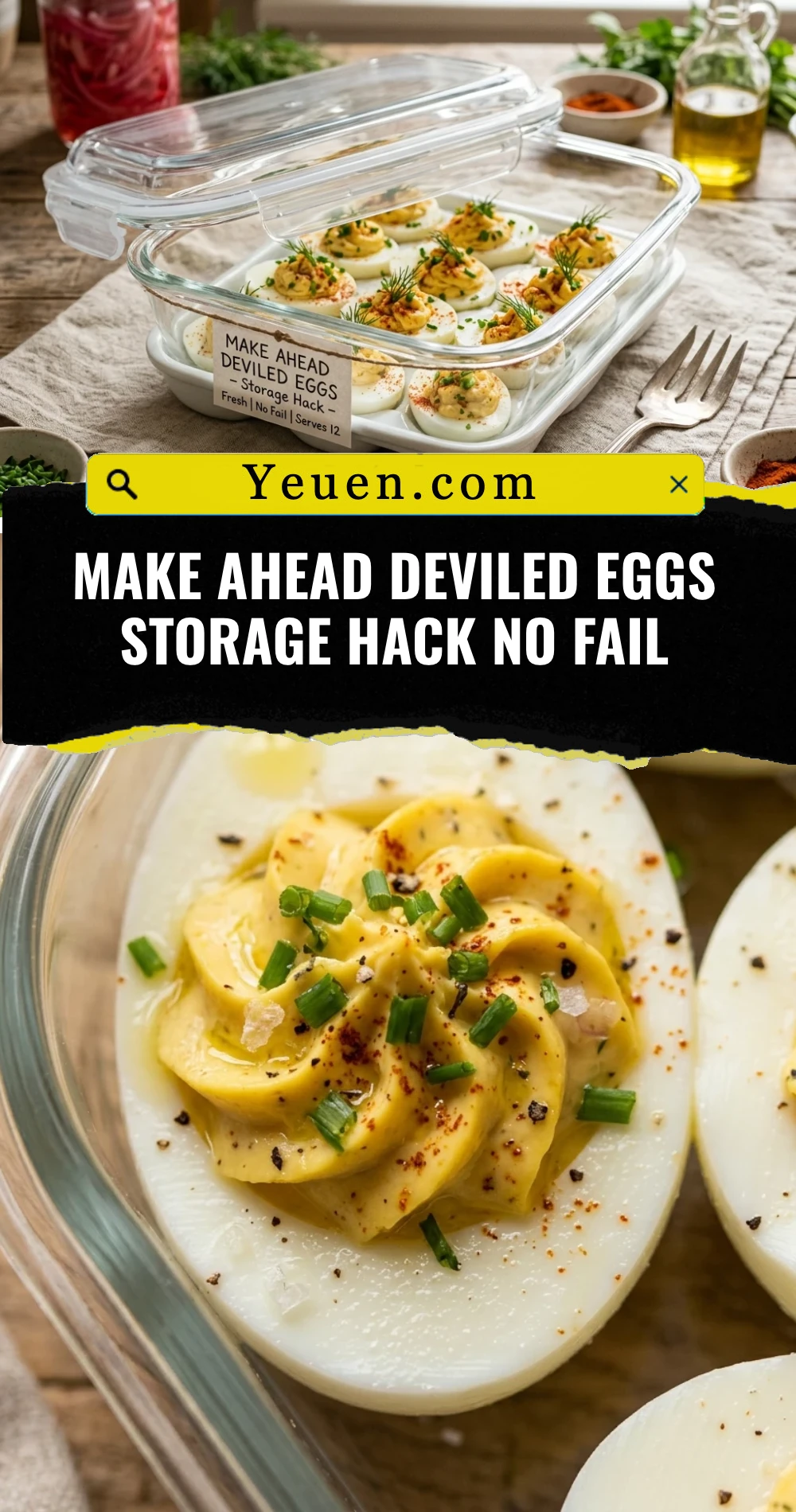 Make Ahead Deviled Eggs Storage Hack No Fail