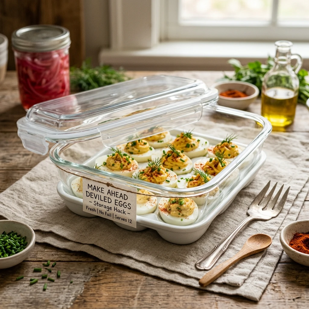 Make Ahead Deviled Eggs Storage Hack No Fail
