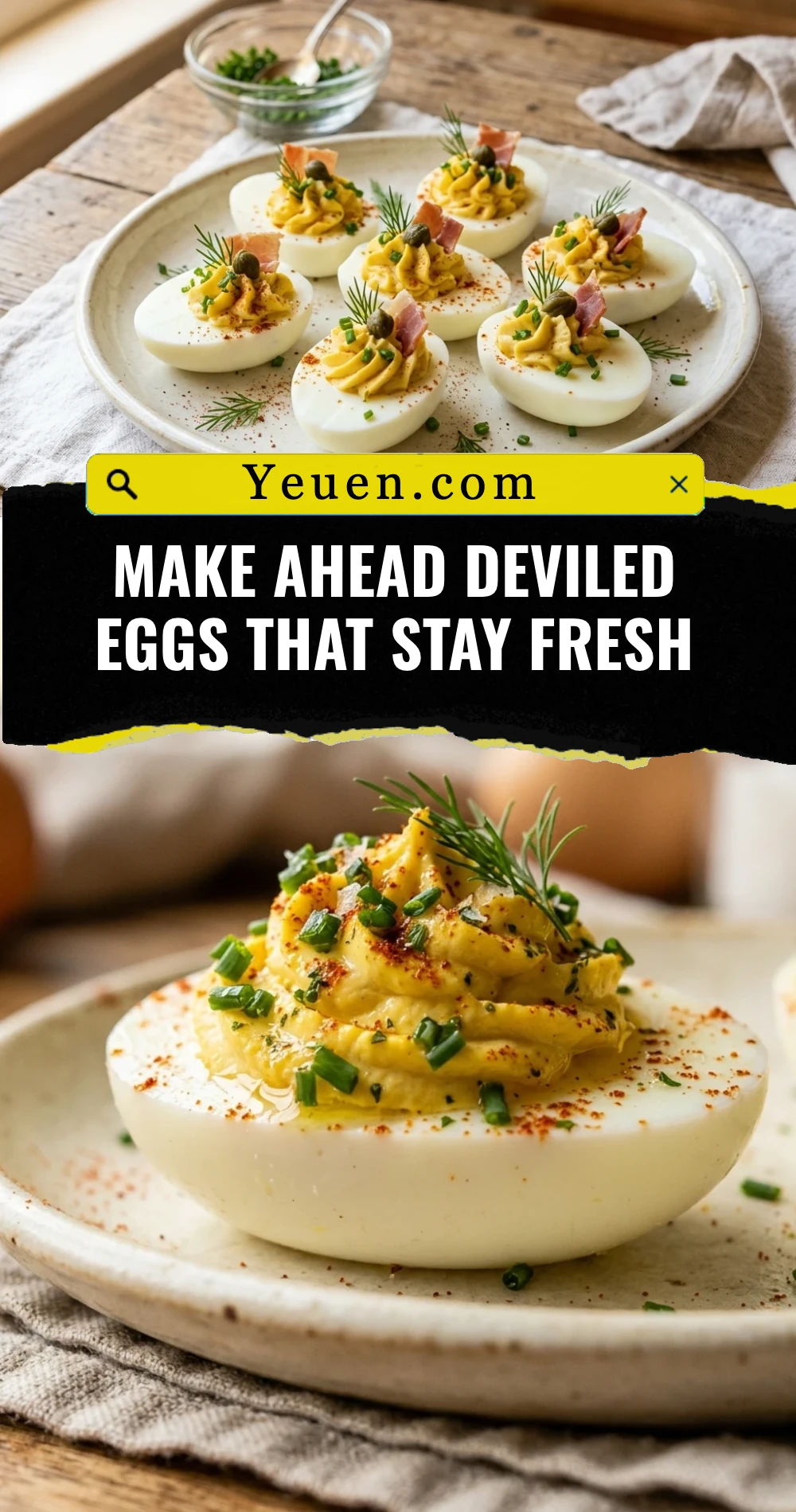 Make Ahead Deviled Eggs That Stay Fresh