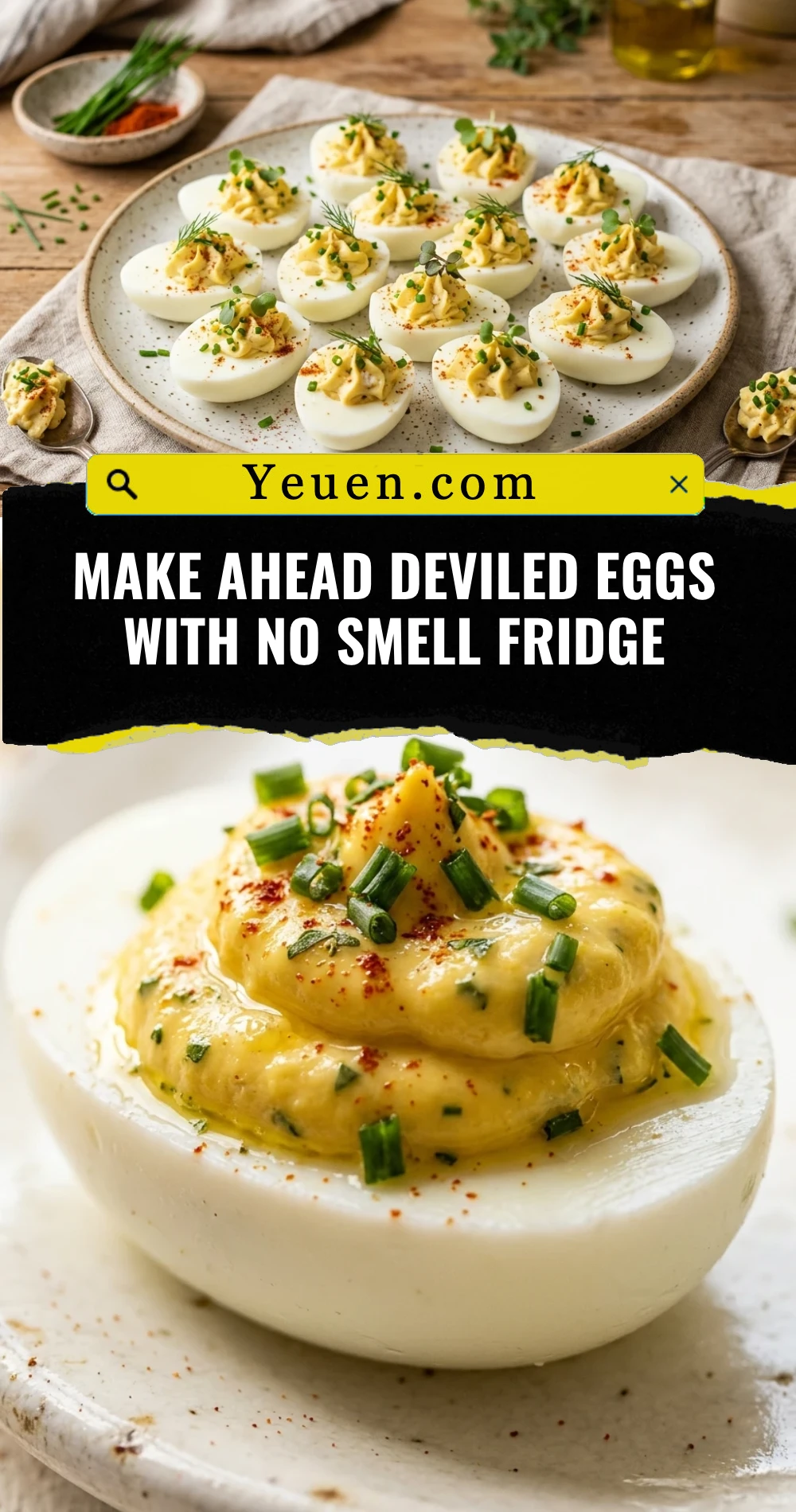 Make Ahead Deviled Eggs With No Smell Fridge